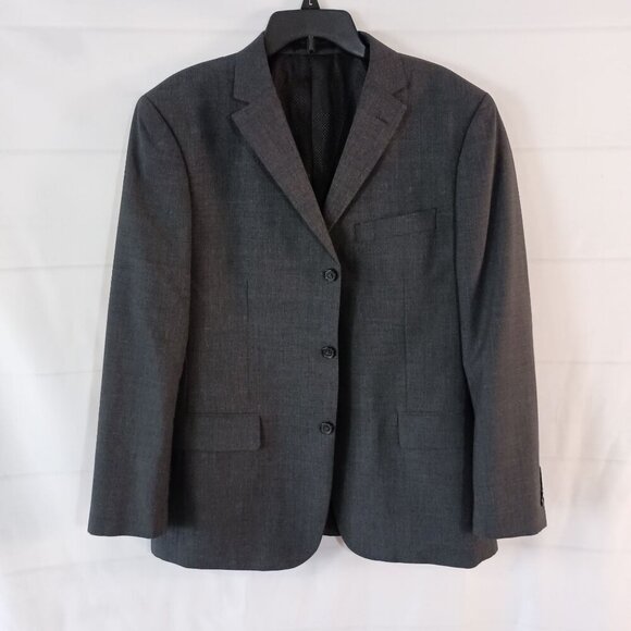 Louis Raphael Luxe Men’s Gray 100% Wool Suit Jacket Blazer Size 42R